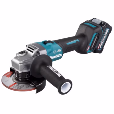 Makita GA005GZ kulmahiomakone + 191J65‑4 akku‑laturipaketti